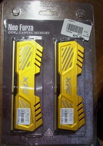 NEO FORZA GOLD ENCKE DDR3 U-DIMM RAM 4GB X8 1866 CL 10-1 32GB Total NEW IN PACK - Picture 1 of 7