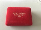 New Zealand Royal Visit 1986 Silver Collectable Coin   Original Box