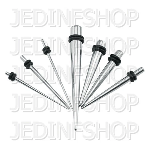Ear Taper Stretcher Expander - Straight O-Ring | 1.6mm-10mm | Stainless Steel - Image 1 of 1