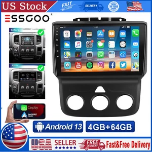 Radio de coche Apple Carplay para Dodge Ram 1500 2500 3500 2014-2018 estéreo 2016 2017 - Imagen 1 de 13
