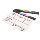 Clapperboard Fernsehfilm Filmschindel Weiße Tafel Mit Bunten Streifen