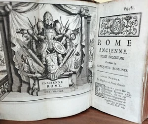François DESEINE/ L'ANCIENNE ROME / 1713 / T. II-III-IV sur 4 (65 + 11 planches) - Imagen 1 de 23