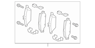 Pastilla de freno de disco delantera Mercedes Benz B 250e 2016-2017 OE 000420910490 Foto 1 de 3