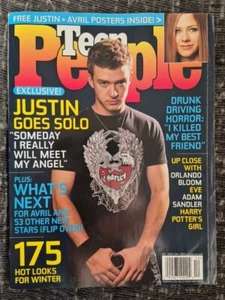 Justin Timberlake 'N Sync Teen People 2002 Avril Lavigne Rosario Dawson Sossamon - Picture 1 of 2