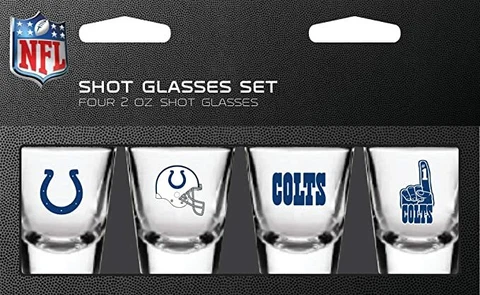 NFL Indianapolis Colts Shot Glass Set4 Pack Cover