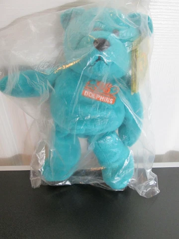 1998 Dan Marino Limited Treasures Premium Pro Bears Beanie Plush Miami Dolphins Cover