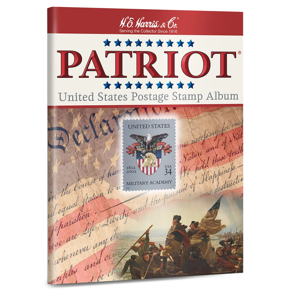 H.E. Álbum de estampillas postales de Harris Patriot de Estados Unidos Foto 1 de 1