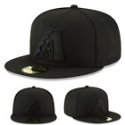 New Era Arizona Diamondbacks Czarny na czarnym młodzieżowym dopasowanym kapeluszu MLB Basic czapka dziecięca