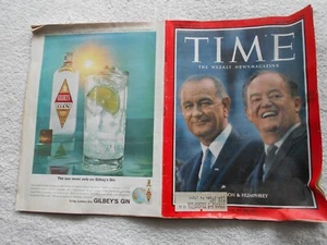 TIME Magazine-SEPTEMBER 4,1964-JOHNSON & HUMPHREY - Picture 1 of 2