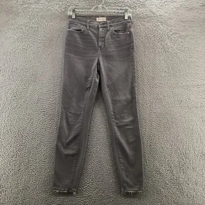Madewell High Riser Skinny Jeans Womens 28 (actual 28x28) Gray Cotton Blend Zip - Picture 1 of 22