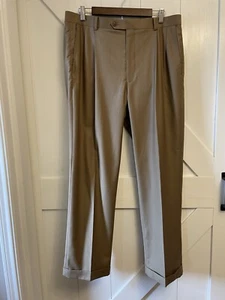 Daniel Cremieux Signature Collection Pleated&Cuffed Khaki Dress Pants 34x29. EUC - Picture 1 of 11