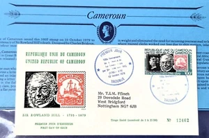 Cameroon First Day Cover Issue 1979 Commemorating Sir Rowland Hill - Picture 1 of 3