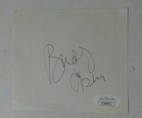 Signed Buddy Ebsen Cut AUTOGRAPH The Beverly Hillbillies Barnaby Jones JSA AUTO Cover