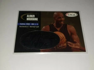 2000 Sage ALONZO MOURNING Autograph Card #ed/40 Miami Heat - Signature - Picture 1 of 1