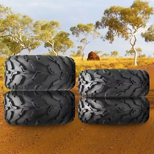 Set 4 25x8-12 25x10-12 ATV UTV Tires 25x8x12 25x10x12 6Ply Mud All Terrain Tyres - Picture 1 of 13