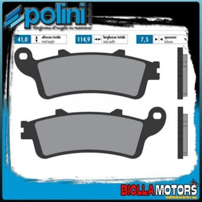 174.2081 PASTIGLIE FRENO POLINI ANTERIORE HONDA CBR 250 R ABS 250CC 2011- SINTER - Immagine 1 di 4