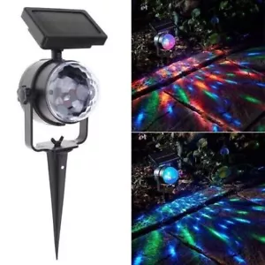 Christmas Solar Laser LED Projector Light Moving Outdoor Landscape Xmas Lamp - Picture 1 of 17