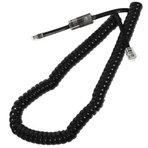 Two-piece Telephone Line Set Cord Coiled Cable Detangler for Cords - Zdjęcie 1 z 12