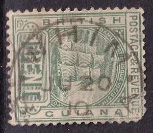 BRITISCH GUAYANA POSTSTEMPEL / STEMPEL "LAUNE B. GUIANA" 1910 - Bild 1 von 1