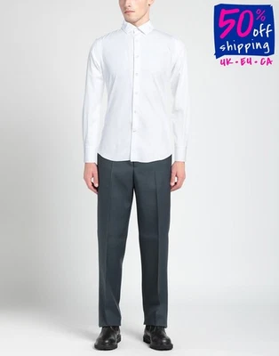 RRP €690 VALENTINO Shirt Size 39 / 15 1/2 / M White Long Sleeves Made in Italy - Image 1 of 4