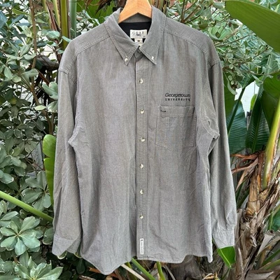Vintage 1990s Georgetown University Button Down XL 25x32 Gear for Sports - Image 1 of 4