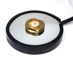 Chromowany uchwyt anteny magnetycznej Laird GR8 z kablem RG-58A / U 12 stóp - NOWY OEM - Zdjęcie 1 z 3