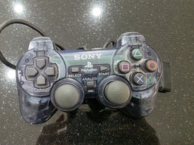 Sony PlayStation 2 PS2 Dualshock Controller Smoke Transparent Clear Gray Slate R