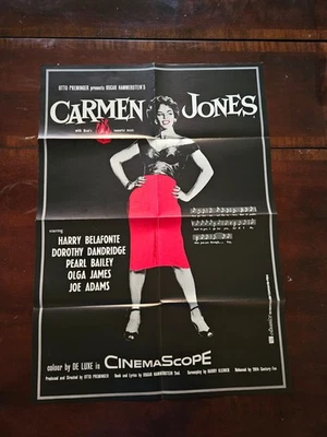 R1980s CARMEN JONES Original German A1 Poster 23"x33" Dorothy Dandridge MUSICAL - Image 1 of 4