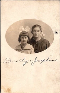 Dorothy and Josephine SISTERS RPPC Postcard - Picture 1 of 2