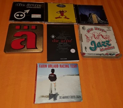 Die Ärzte 8CDs Buch Sammlung  Deutscher Punk Rock Musik Farin Urlaub Pizza  - Bild 1 von 4