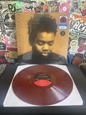 TRACY CHAPMAN Self Titled VG++ DEEP RED VINYL W/HYPE STICKER  - Image 1 of 2