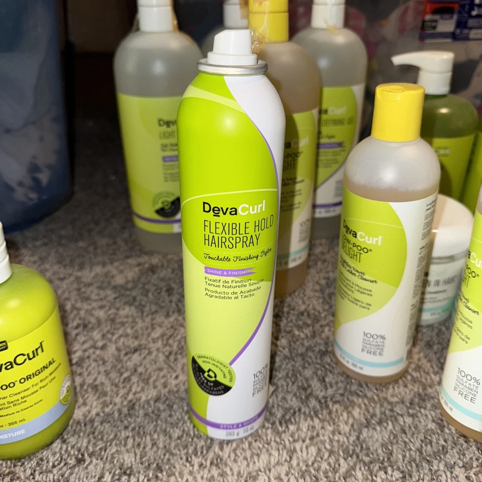 Deva Curl FLEXIBLE HOLD HAIRSPRAY Touchable Finishing Styler SHINE & FINISH 10oz - Image 1 of 1