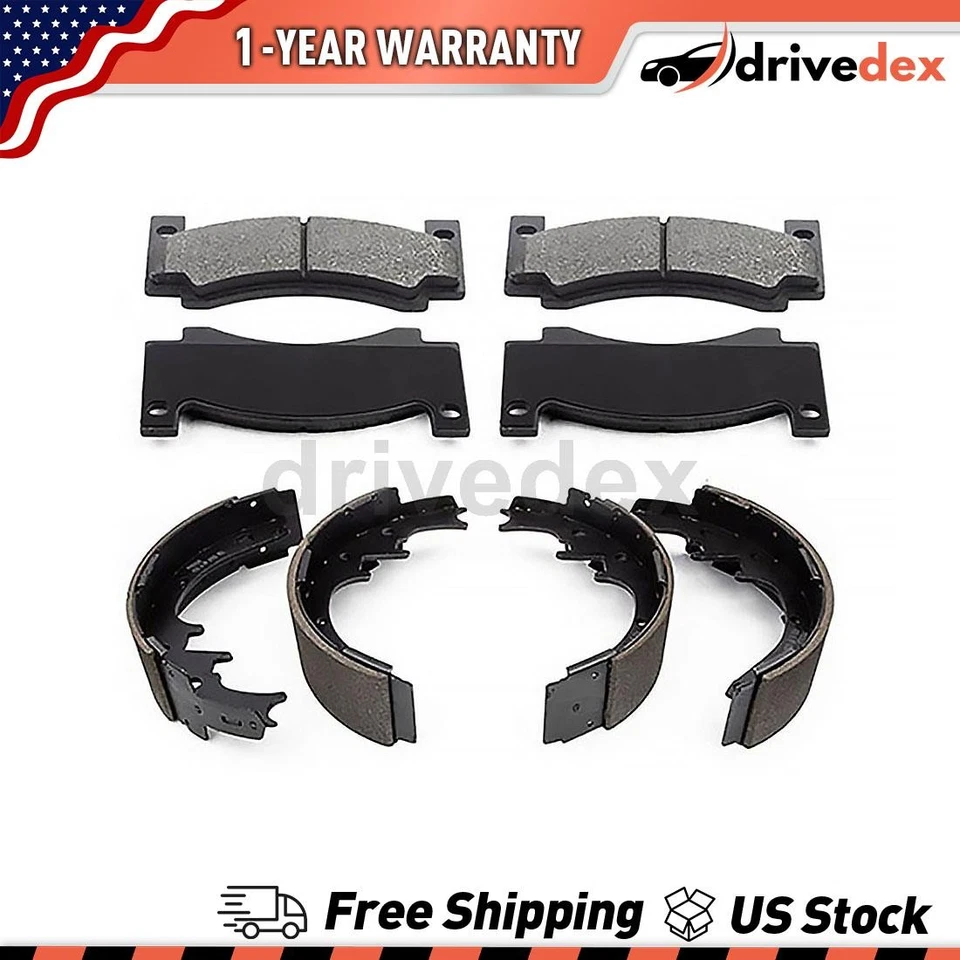 Pastillas de freno y zapatas semimetálicas delanteras traseras para Dodge A108 Van 2,8 L Foto 1 de 4