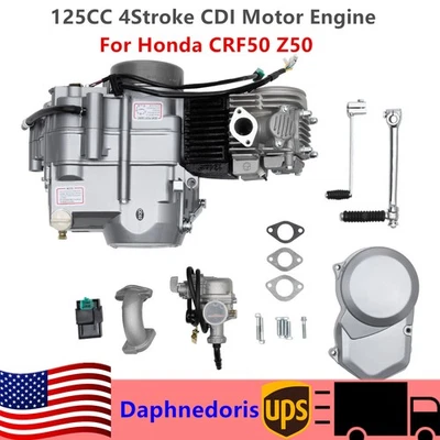 Fit For Honda CRF50 CRF70 XR50 CT70 CT90 CT110 CDI 125cc Engine Motor 4 Stroke - Imagem 1 de 4