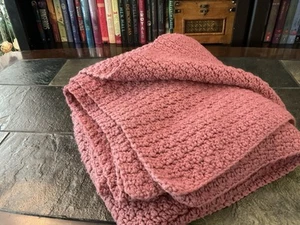 Crocheted Afghan 50x54 - Picture 1 of 4