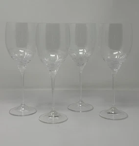 Vera Wang Crystal Wine Glasses Wedding Wedgewood Sur Blanc Set of 4 NEW W/ BOX - Picture 1 of 7