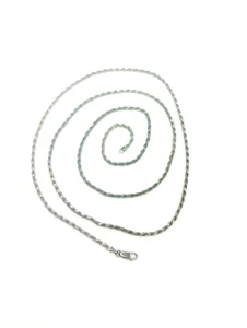 Collar cadena cuerda plata esterlina .925 Milor Italia 38" - Imagen 1 de 13