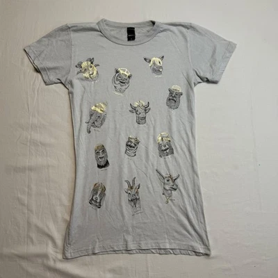 OBEY T-Shirt  Womens Medium Light Gray Graphic Animal Print Illustrative - Image 1 of 4