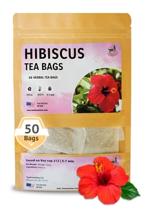 Hibiskus Kräuterteebeutel herb & fruchtig natürlich koffeinfrei, USA, TeaDreamTea - Bild 1 von 13