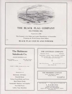 Original 1929 Black Flag Co Print-Ad/ Baltimore Salesbook Co/ Cottman Co - Picture 1 of 1