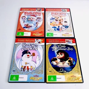 4x Original TV Christmas Classics DVD Little Drummer Boy Santa Frosty Rudolf - Bild 1 von 12