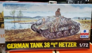 ESCI 1/72 Scale WWII German Hetzer 38"t" Tank Model Kit #8011 NISB - Picture 1 of 2