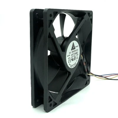 48V 120mm 12cm Cooling Fan Delta AFC1248D 120X120X25mm Dual Ball Bearing 0.48A  - Image 1 of 4