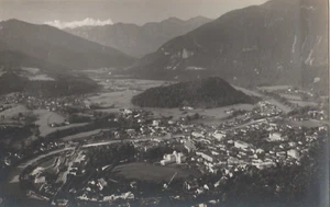 1927 RPPC Vista de Pájaro Bad Ischl Austria Foto Real Postal Dachstein Alpes 2 - Imagen 1 de 3