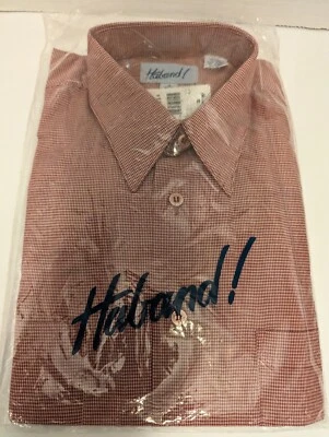 Haband Dress Shirt Long Sleeve Men's Country Look Small Squares S 16 32/33 Small - Image 1 of 4