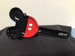 Disney Parks Mickey Mouse Icon Ears Figural Red Shorts Spoon Rest New - Picture 1 of 6