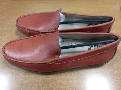 Driver Club USA Kids Leather San Diego 2 Loafers Orange Everest-Size 4 (0A 1657) - Image 1 of 4