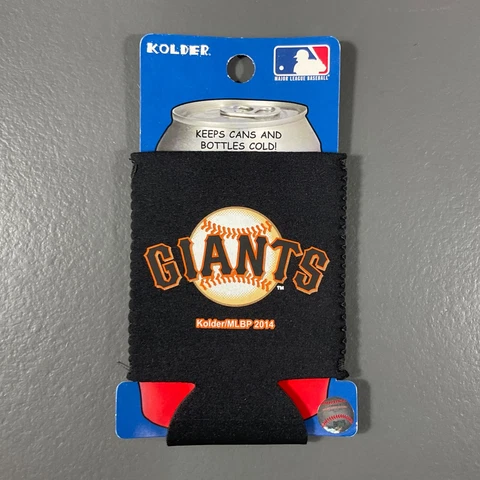 San Francisco Giants MLB Baseball Insulated Bottle Sleeve Black Team Logo Sports Cover