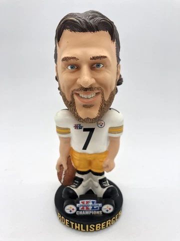 Big Ben Super Bowl 40 Champs Big Head Bobble STEELERS SB XL KNUCKLEHEAD ORIG BOX Cover