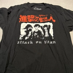 Ripple Junction Attack on Titan Shirt Unisex Large schwarz Anime Grafik T-Shirt - Bild 1 von 10